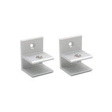 Load image into Gallery viewer, 10 PCS F-type Aluminum Alloy Glass Combination Clamp Cabinet Partition Fixing Clip, Size: S, Cliped 5-10mm, F-type, S, Cliped 5-10mm