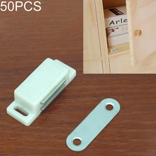 Load image into Gallery viewer, 50 PCS Plastic Strong Magnetic Cupboard Door Suction Wardrobe Bookcase Home Accessories, Size: S, S