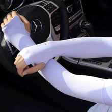 Load image into Gallery viewer, 5 Boxes New Style Ice Silk Sleeves Fresh and Cool UV Protection Oversleeve, Open Fingers Style, Open Fingers Style