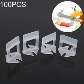 100 PCS 2.0mm Lengthen Tile Leveling System Clips Kit Wall Floor Tile Spacer Tiling Tool  for Paving Locator Tool OG6480, 2.0mm Lengthen