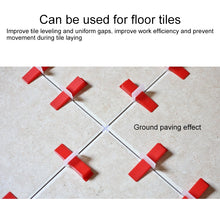 Load image into Gallery viewer, 100 PCS 2.0mm Lengthen Tile Leveling System Clips Kit Wall Floor Tile Spacer Tiling Tool  for Paving Locator Tool OG6480, 2.0mm Lengthen
