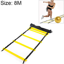 Load image into Gallery viewer, 8 Meters 16 Knots Thick Section Pace Training Tough Durable Soft Ladder Football Training Wear Resistant Ladder Rope