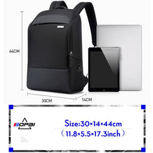 Load image into Gallery viewer, Bopai 751-006881 Business Anti-theft Waterproof Large Capacity Double Shoulder Bag,with USB Charging Port, Size: 30x14x44cm, 751-006881