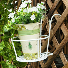 Load image into Gallery viewer, Iron Metal Railing Potted Plant Shelves Hanging Flowerpot Rack