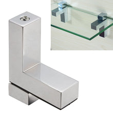 Load image into Gallery viewer, 3-24mm F Type Glossy Polished  Zinc Alloy Fixed Clip Glass Wood Layer Board Bracket, 3-24mm Glossy