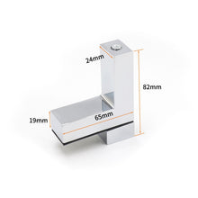 Load image into Gallery viewer, 3-24mm F Type Glossy Polished  Zinc Alloy Fixed Clip Glass Wood Layer Board Bracket, 3-24mm Glossy