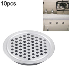 Load image into Gallery viewer, 10pcs Flat Surface 25mm Cabinet Round Air Vent Stainless Steel Louvered Grille Cover Vents with Little Holes, 25mm Flat