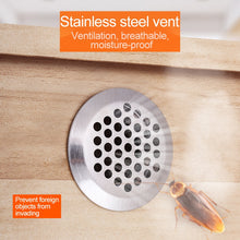 Load image into Gallery viewer, 10pcs Bevel Surface 25mm Cabinet Round Air Vent Stainless Steel Louvered Grille Cover Vents with Little Holes, 25mm Bevel