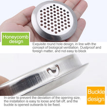 Load image into Gallery viewer, 10pcs Bevel Surface 29mm Cabinet Round Air Vent Stainless Steel Louvered Grille Cover Vents with Little Holes, 29mm Bevel