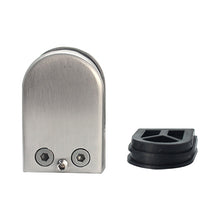Load image into Gallery viewer, 5-8mm Flat Bottom Matte Polished  201 Stainless Steel Fixed Clip Railing Glass Wood Layer Board Clamp Bracket, 5-8mm, Flat Bottom, 201 Stainless Steel