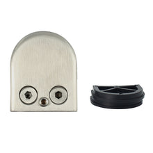 Load image into Gallery viewer, 8-12mm Flat Bottom Matte Polished  201 Stainless Steel Fixed Clip Railing Glass Wood Layer Board Clamp Bracket, 8-12mm, Flat Bottom, 201 Stainless Steel