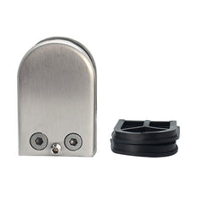 Load image into Gallery viewer, 15-20mm Flat Bottom Matte Polished  304 Stainless Steel Fixed Clip Railing Glass Wood Layer Board Clamp Bracket, 15-20mm, Flat, 304 Stainless Steel