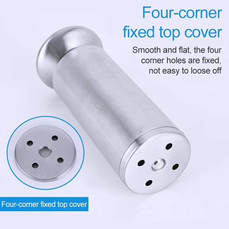 Stainless Steel Wire Drawing Thickened Column Sofa Furniture Cabinet Foot, Height: 60mm, 60mm