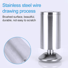 Load image into Gallery viewer, Stainless Steel Wire Drawing Thickened Column Sofa Furniture Cabinet Foot, Height: 150mm, 150mm