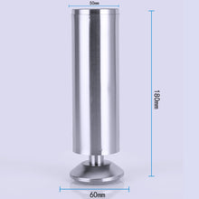 Load image into Gallery viewer, Stainless Steel Wire Drawing Thickened Column Sofa Furniture Cabinet Foot, Height: 180mm, 180mm