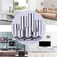 Load image into Gallery viewer, Stainless Steel Wire Drawing Thickened Column Sofa Furniture Cabinet Foot, Height: 180mm, 180mm