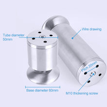 Load image into Gallery viewer, Stainless Steel Wire Drawing Thickened Column Sofa Furniture Cabinet Foot, Height: 400mm, 400mm