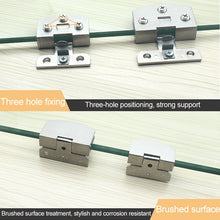 Load image into Gallery viewer, Open Hole Free Brushed Surface Glass Hinge, Size: S, 3-7mm, S