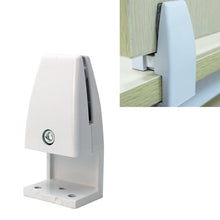 Load image into Gallery viewer, L Shape Aluminum Alloy Office Desktop Screen Fixing Clip Partition Clip (White), L Shape (White)