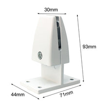 Load image into Gallery viewer, T Shape Aluminum Alloy Office Desktop Screen Fixing Clip Partition Clip (White), T Shape (White)