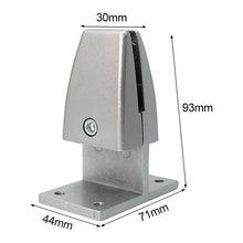 Load image into Gallery viewer, T Shape Aluminum Alloy Office Desktop Screen Fixing Clip Partition Clip (Silver), T Shape (Silver)
