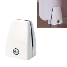 Load image into Gallery viewer, Flat Shape Aluminum Alloy Office Desktop Screen Fixing Clip Partition Clip (White), Flat Shape (White)