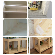 Load image into Gallery viewer, 100 PCS Plastic Thickened Corner Connector Furniture Right Angle Board Bracket with Cover, Size: L, Size: L