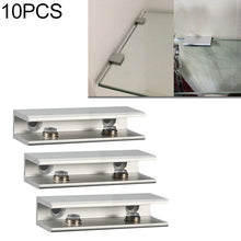 Load image into Gallery viewer, 10 PCS Double Hole Aluminum Alloy Glass Fixing Clip, L, 8mm, L, 8mm
