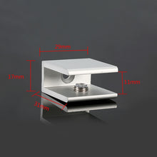 Load image into Gallery viewer, 10 PCS Single Hole Aluminum Alloy Glass Fixing Clip, S, 10mm, S, 10mm