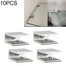 Load image into Gallery viewer, 10 PCS Single Hole Aluminum Alloy Glass Fixing Clip, S, 12mm, S, 12mm