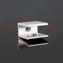 Load image into Gallery viewer, 10 PCS Single Hole Aluminum Alloy Glass Fixing Clip, S, 12mm, S, 12mm