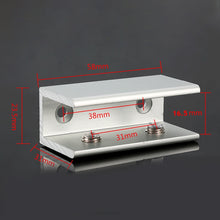 Load image into Gallery viewer, Double Hole Aluminum Alloy Glass Fixing Clip, L, 16mm, L, 16mm