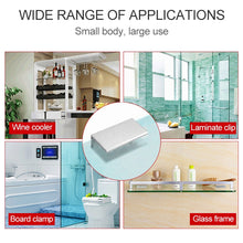 Load image into Gallery viewer, Double Hole Aluminum Alloy Glass Fixing Clip, L, 16mm, L, 16mm