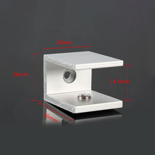 Load image into Gallery viewer, 10 PCS Single Hole Aluminum Alloy Glass Fixing Clip, S, 18mm, S, 18mm