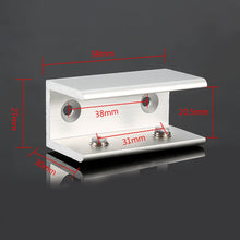 Load image into Gallery viewer, Double Hole Aluminum Alloy Glass Fixing Clip, L, 20mm, L, 20mm