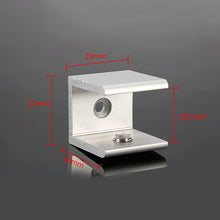 Load image into Gallery viewer, 10 PCS Single Hole Aluminum Alloy Glass Fixing Clip, S, 20mm, S, 20mm