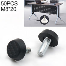 Load image into Gallery viewer, 50 PCS Adjustable Foot Pad Furniture Screw Support Stub, M8x20, M8x20