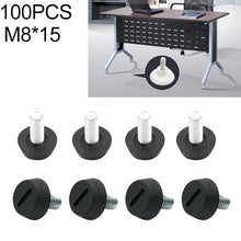 Load image into Gallery viewer, 100 PCS Adjustable Foot Pad Furniture Screw Support Stub, M8x15, M8x15