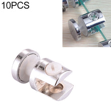 Load image into Gallery viewer, 10 PCS Zinc Alloy Bright Fixed Bracket Connection 8mm Cylindrical Glass Fixing Clamp with Base, 8mm Cylindrical, with Base