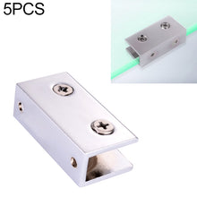 Load image into Gallery viewer, Zinc Alloy Bright Fixed Bracket Connection 10mm Rectangular Glass Fixing Clamp, 10mm Rectangular
