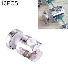 Load image into Gallery viewer, 10 PCS Zinc Alloy Bright Fixed Bracket Connection 12mm Cylindrical Glass Fixing Clamp with Base, 12mm Cylindrical, with Base