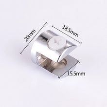 Load image into Gallery viewer, 15 PCS Zinc Alloy Bright Fixed Bracket Connection 12mm Cylindrical Glass Fixing Clamp, 12mm Cylindrical