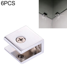 Load image into Gallery viewer, Zinc Alloy Bright Fixed Bracket Connection Square Glass Fixing Clamp, Size: L, Square, Size: L