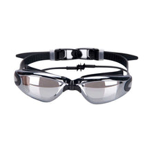 Load image into Gallery viewer, Electroplating Anti-fog Silicone Swimming Goggles with One-piece Ear Plugs for Adults