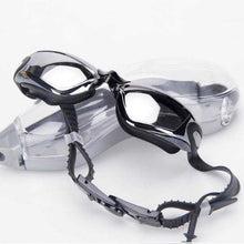 Load image into Gallery viewer, Electroplating Anti-fog Silicone Swimming Goggles with One-piece Ear Plugs for Adults
