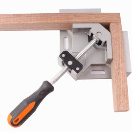 Aluminum Single Handle 90 Degree Right Angle Clamp Angle Clamp Woodworking Frame Clip Right Angle Folder Tool, Single Handle