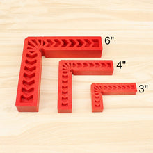 Load image into Gallery viewer, 4 Inch Plastic 90 Degree Woodworking Auxiliary Positioner Square Ruler Fixing Tool, 4 Inch