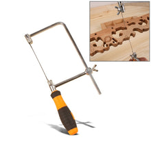 Load image into Gallery viewer, U Shape Hacksaw with Blades for Metal / Wood / Plastic Tube / Wire DIY Hand Tool Portable Woodworking Saw, Width: 105mm, Size: Large