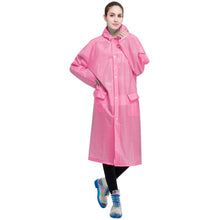 Load image into Gallery viewer, Fashion Adult Lightweight EVA Transparent Frosted Raincoat Big Hat With Pocket Size: M, Size: M