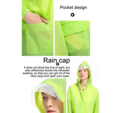 Load image into Gallery viewer, Fashion Children Lightweight EVA Transparent Frosted Raincoat Big Hat With Pocket Size: XL, Size: XL